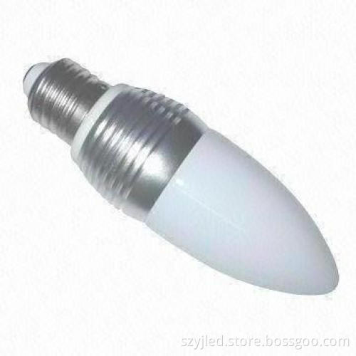 LED Candle Bulb with Pure Color Effect and Long Lifespan, Suitable for Advertising